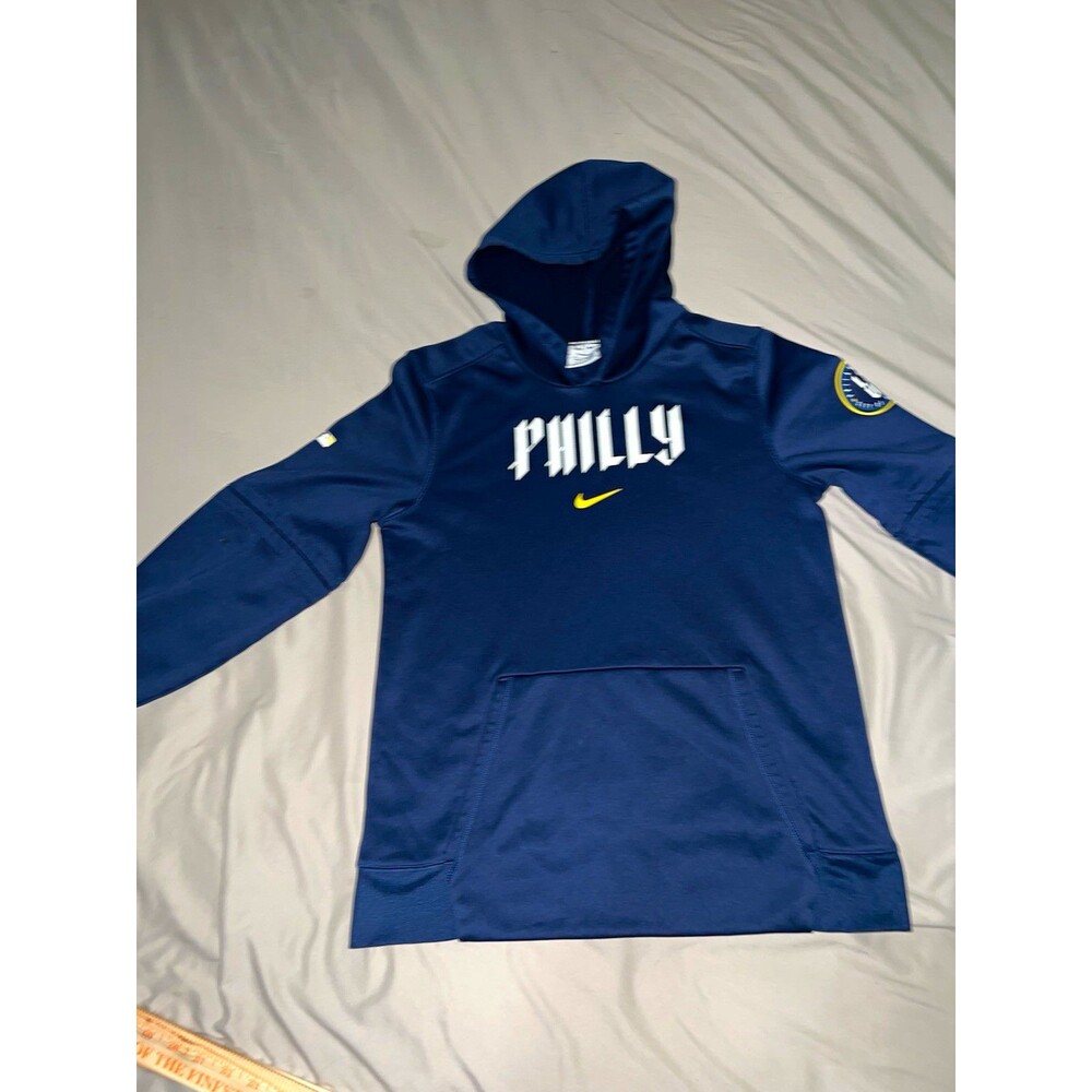 Nike Baseball Therma-FIT Blue Fleece Pullover Hoodie Phillie Phanatic Men’s XL